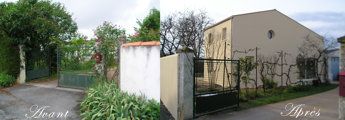 Transformation avant et après d’une maison individuelle